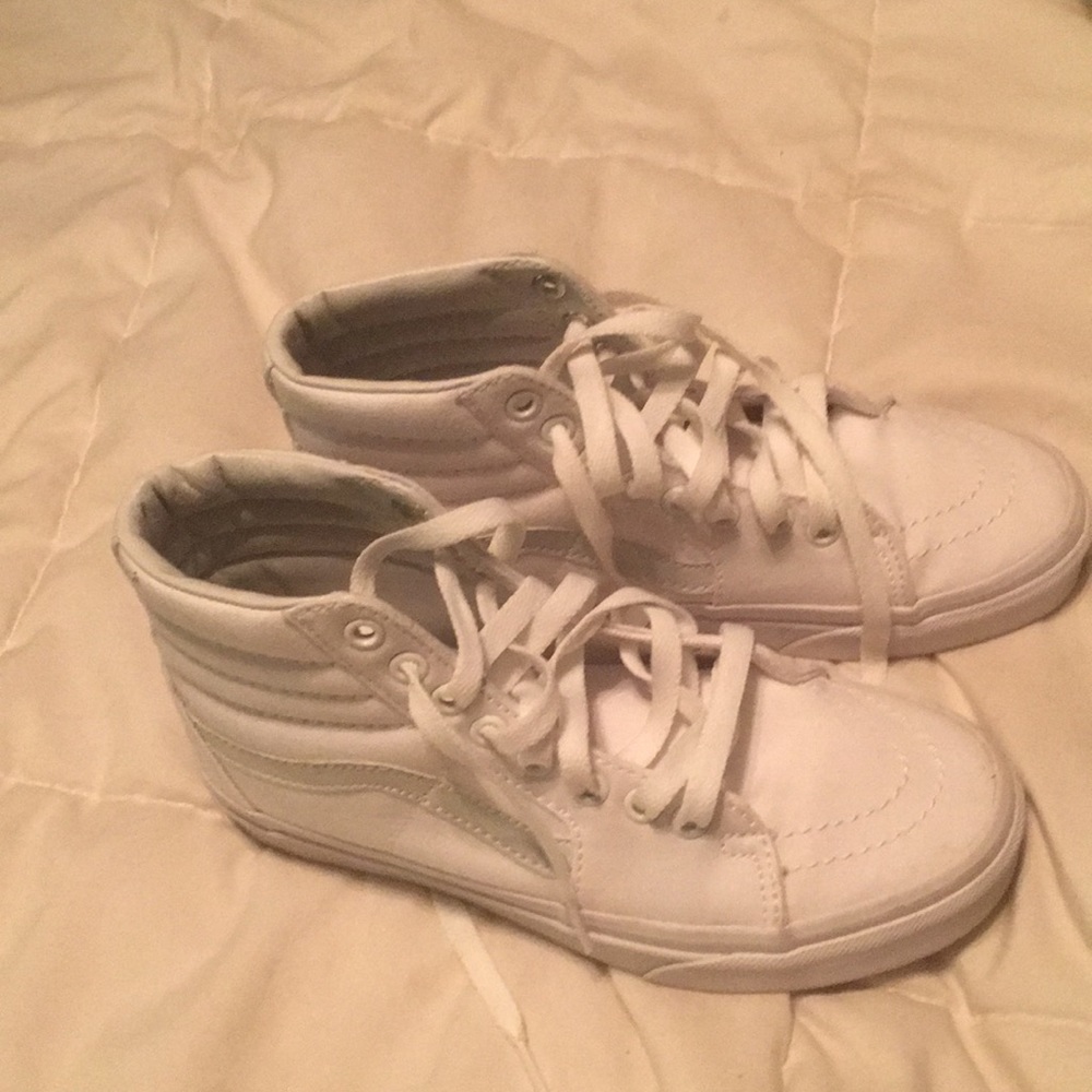 Vans all white sk8-hi sneakers